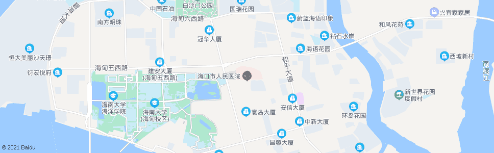 海口市医院_公交站地图_海口公交_妙搜公交查询2024