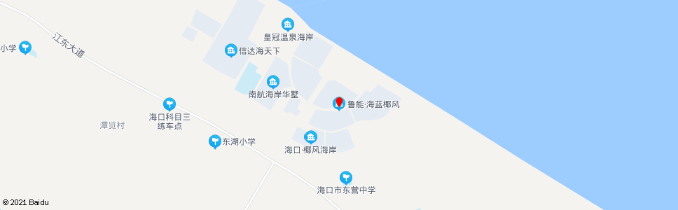 海口鲁能海蓝椰风_公交站地图_海口公交_妙搜公交查询2024