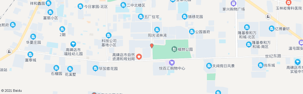 保定高碑店植物园西门_公交站地图_保定公交_妙搜公交查询2025