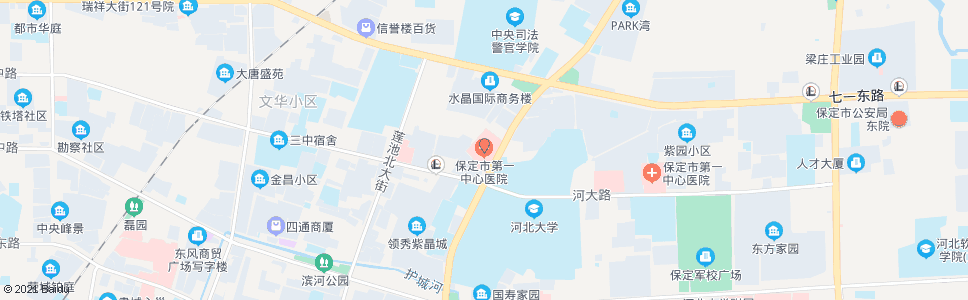 保定市一中心医院_公交站地图_保定公交_妙搜公交查询2025