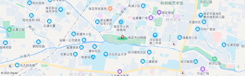 保定动物园(天威中路)_公交站地图_保定公交_妙搜公交查询2025