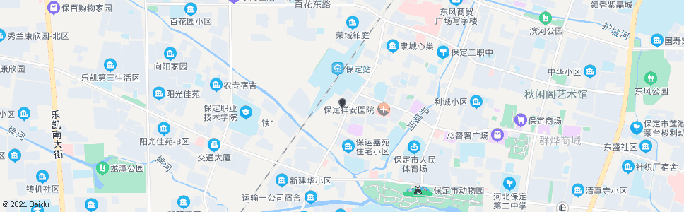 保定金马大厦(火车站东广场南)_公交站地图_保定公交_妙搜公交查询2024