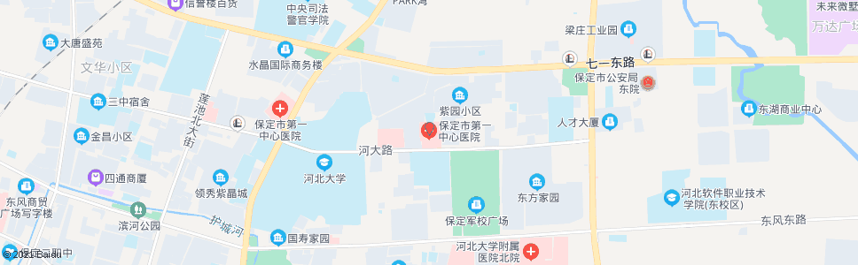 保定第一中心医院东院_公交站地图_保定公交_妙搜公交查询2025