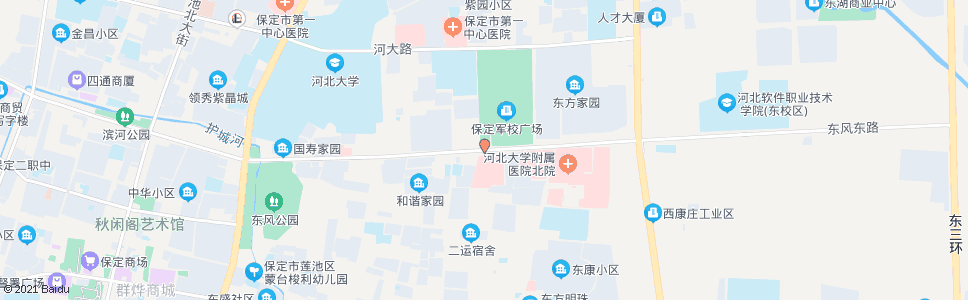 保定省第六医院(军校广场)_公交站地图_保定公交_妙搜公交查询2025