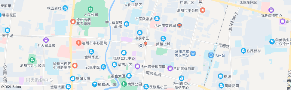 沧州清池大道路口_公交站地图_沧州公交_妙搜公交查询2025