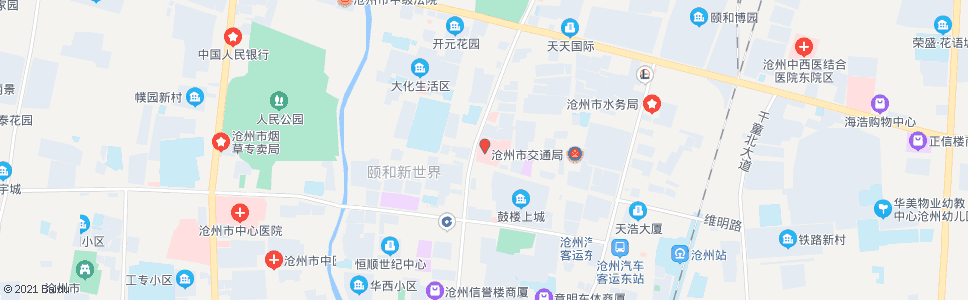 沧州市人民医院_公交站地图_沧州公交_妙搜公交查询2024