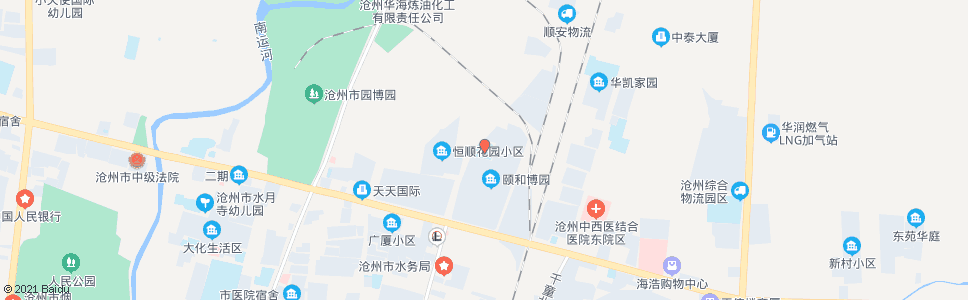 沧州北环小学_公交站地图_沧州公交_妙搜公交查询2025