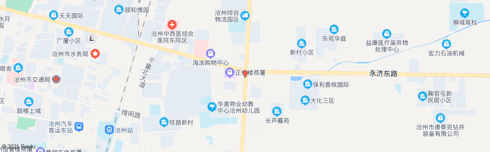 沧州长芦大道路口(永济东路)_公交站地图_沧州公交_妙搜公交查询2024