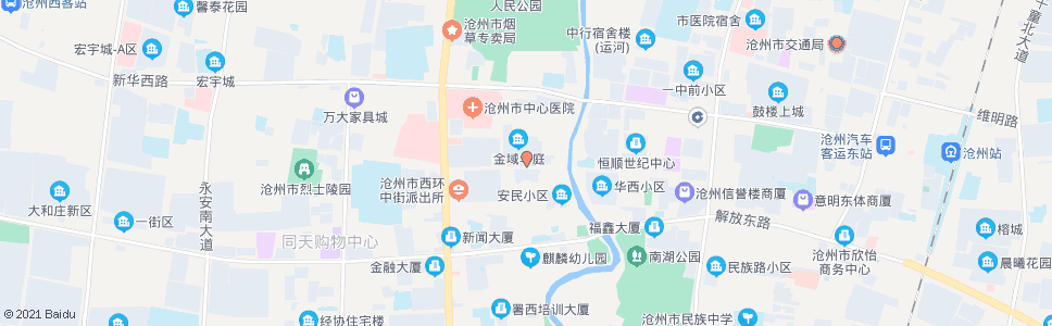 沧州中心家园_公交站地图_沧州公交_妙搜公交查询2025