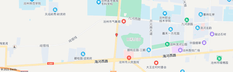 沧州颐和庄园_公交站地图_沧州公交_妙搜公交查询2024