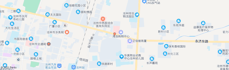 沧州地质矿石公园北门_公交站地图_沧州公交_妙搜公交查询2025