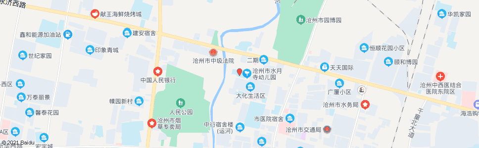 沧州水月寺小学_公交站地图_沧州公交_妙搜公交查询2025