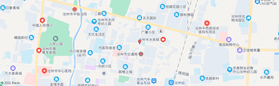 沧州交警二大队_公交站地图_沧州公交_妙搜公交查询2025