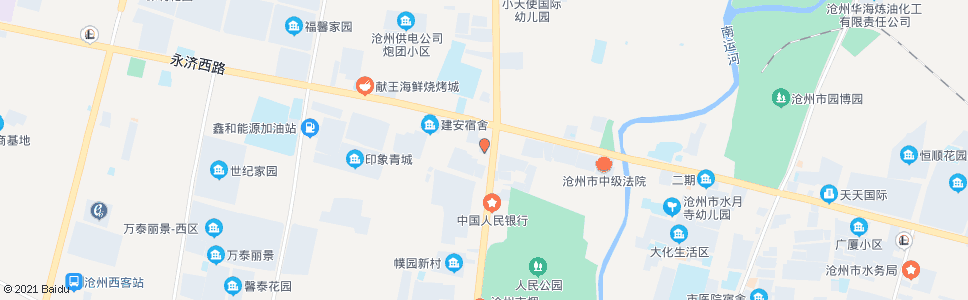 沧州小王庄_公交站地图_沧州公交_妙搜公交查询2024