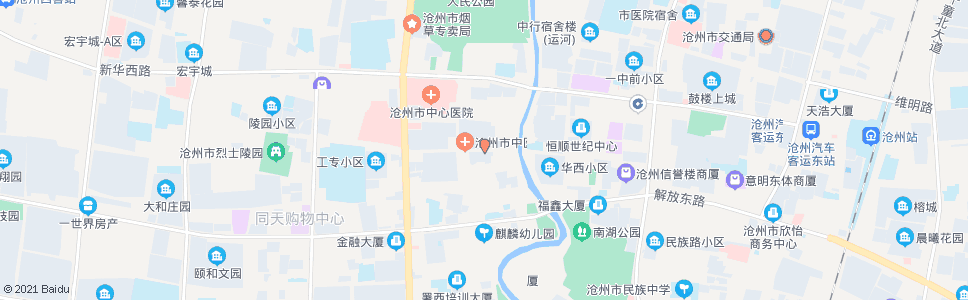 沧州市体检中心_公交站地图_沧州公交_妙搜公交查询2025