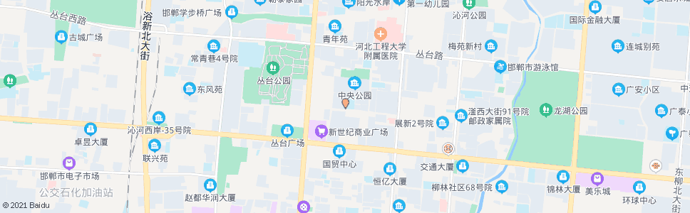 邯郸展览路小学_公交站地图_邯郸公交_妙搜公交查询2024