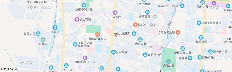 邯郸中华街陵园路口_公交站地图_邯郸公交_妙搜公交查询2025