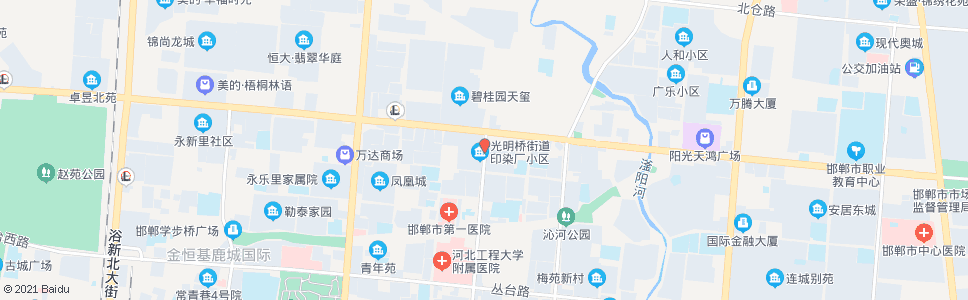 邯郸光明大街联纺路口_公交站地图_邯郸公交_妙搜公交查询2024