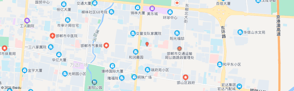 邯郸邯郸爱眼医院_公交站地图_邯郸公交_妙搜公交查询2025