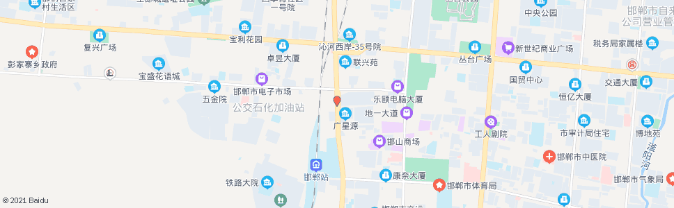 邯郸沁河街西口_公交站地图_邯郸公交_妙搜公交查询2025