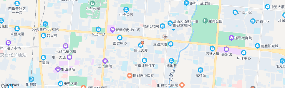 邯郸曙光街人民路口_公交站地图_邯郸公交_妙搜公交查询2024