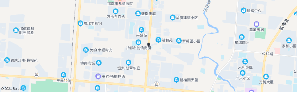 邯郸中华大街北仓路口_公交站地图_邯郸公交_妙搜公交查询2024