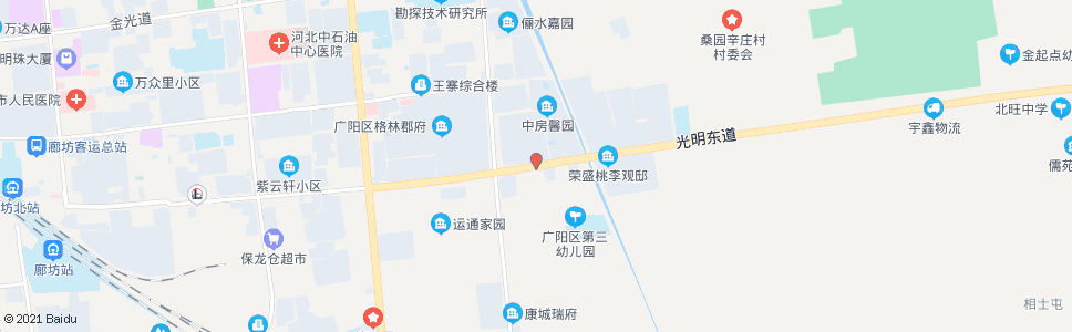 廊坊许各庄路口_公交站地图_廊坊公交_妙搜公交查询2025