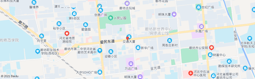 廊坊交通运输大厦_公交站地图_廊坊公交_妙搜公交查询2025