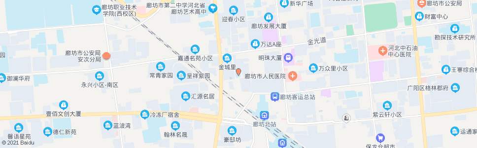 廊坊第二小学_公交站地图_廊坊公交_妙搜公交查询2025