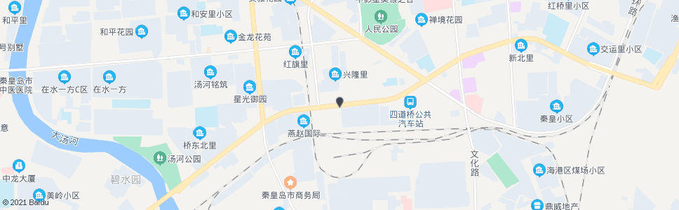 秦皇岛雅绅鸿居小区(渤海明珠城)_公交站地图_秦皇岛公交_妙搜公交查询2024