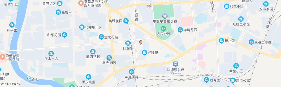 秦皇岛第四中学(博维新座标小区)_公交站地图_秦皇岛公交_妙搜公交查询2025