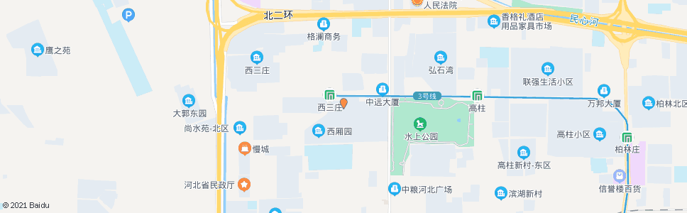 石家庄西芩园_公交站地图_石家庄公交_妙搜公交查询2025