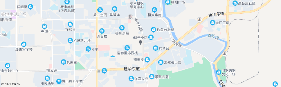 唐山六十八号小区_公交站地图_唐山公交_妙搜公交查询2025