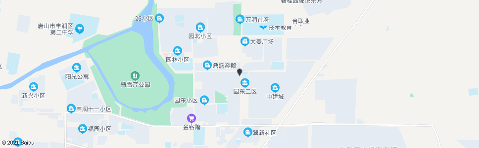 唐山园北小区_公交站地图_唐山公交_妙搜公交查询2025