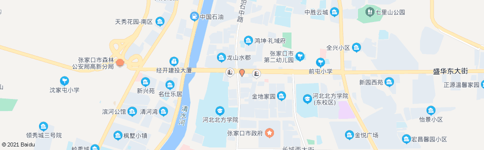 张家口钻石南路北口_公交站地图_张家口公交_妙搜公交查询2025