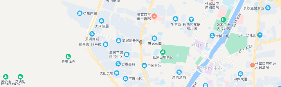 张家口赐儿山街路口_公交站地图_张家口公交_妙搜公交查询2025