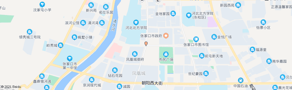 张家口钻石南路北口(果树场)_公交站地图_张家口公交_妙搜公交查询2024