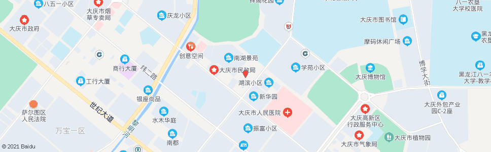 大庆九区75号楼_公交站地图_大庆公交_妙搜公交查询2024