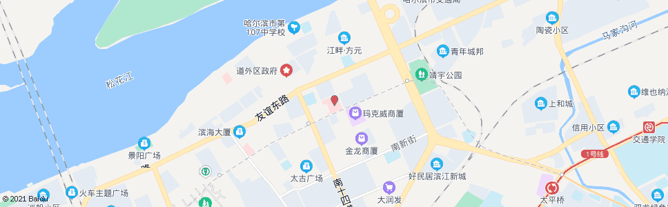 哈尔滨市第四医院_公交站地图_哈尔滨公交_妙搜公交查询2024