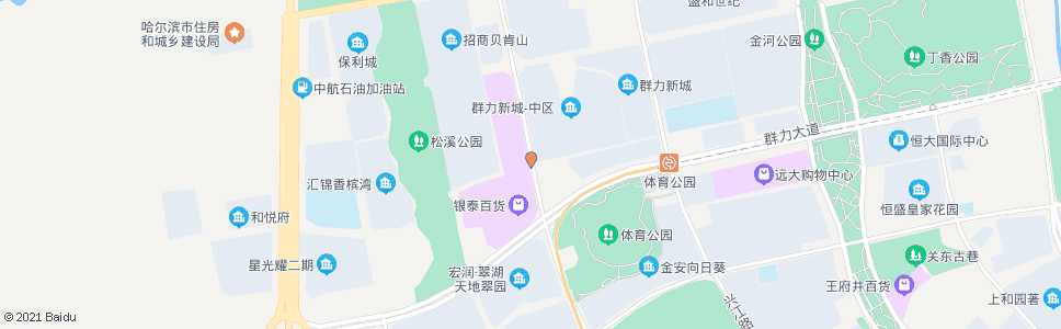 哈尔滨丽江路(群力第二大道路口)_公交站地图_哈尔滨公交_妙搜公交查询2024