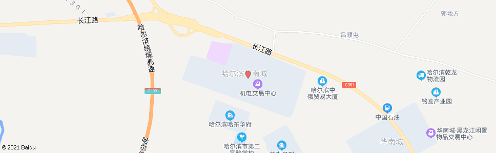 哈尔滨晶城三路(华南二路)_公交站地图_哈尔滨公交_妙搜公交查询2024