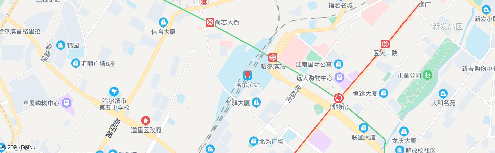 哈尔滨铁路小区_公交站地图_哈尔滨公交_妙搜公交查询2024