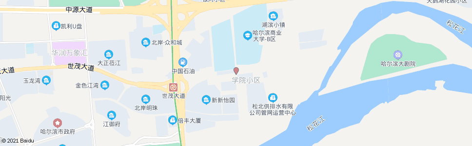 哈尔滨松北一路与学海街交口_公交站地图_哈尔滨公交_妙搜公交查询2024