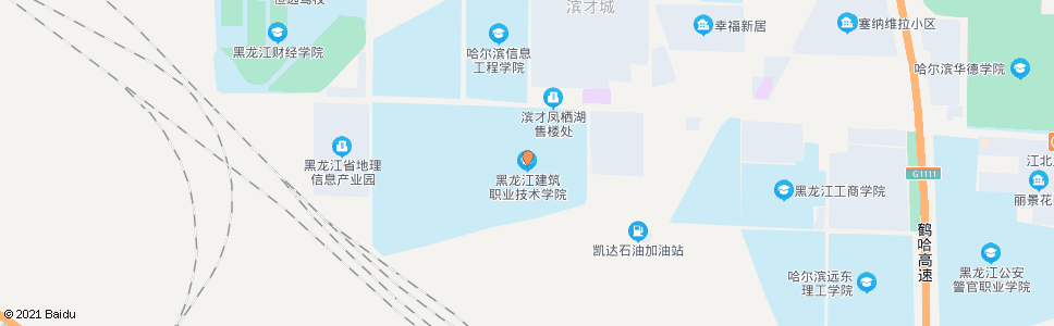 哈尔滨华夏职业学院(建筑职业学院)_公交站地图_哈尔滨公交_妙搜公交查询2024