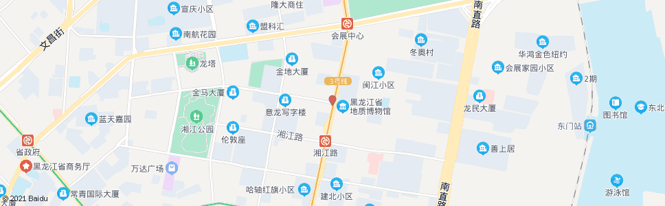 哈尔滨汉水路(红旗大街口)_公交站地图_哈尔滨公交_妙搜公交查询2024