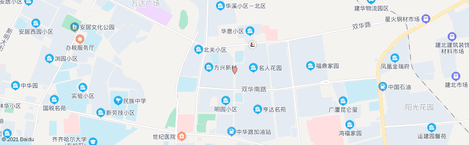 齐齐哈尔北钢南门(东四道街)_公交站地图_齐齐哈尔公交_妙搜公交查询2024