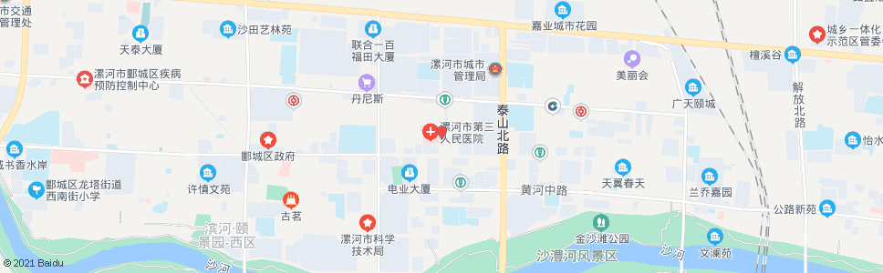 漯河市三院_公交站地图_漯河公交_妙搜公交查询2024