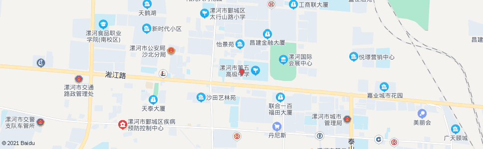 漯河淞江路口(祁山路)_公交站地图_漯河公交_妙搜公交查询2024