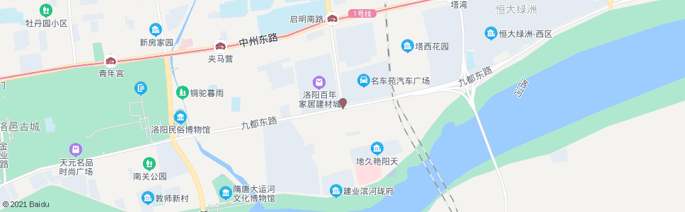 洛阳九都东路启明南路口_公交站地图_洛阳公交_妙搜公交查询2024