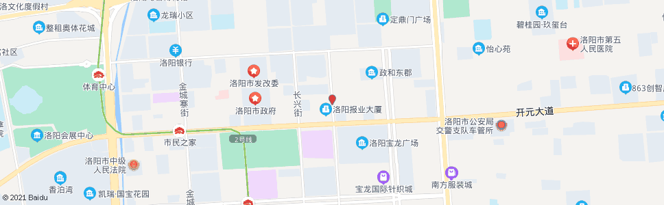 洛阳厚载门街开元大道口北_公交站地图_洛阳公交_妙搜公交查询2024